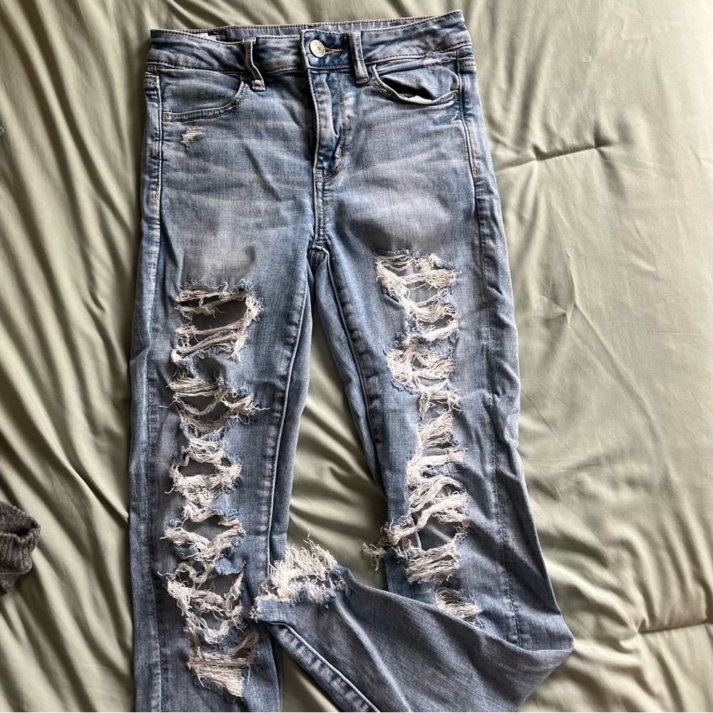 American Eagle ripped jeans